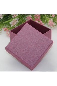 Square Purple Red Wedding Favor Boxes for Sale ( 12 Pieces / Set )