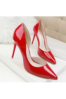 Women's Red Stiletto Heel Party Shoes (High Heel)