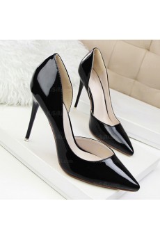 Women's Black Stiletto Heel Party Shoes (High Heel)