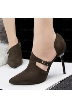 Women's New Fashion Khaki Stiletto Heel Party Shoes (High Heel)