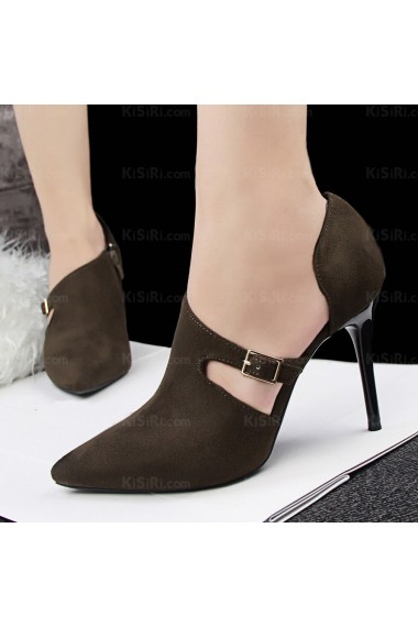 Women's New Fashion Khaki Stiletto Heel Party Shoes (High Heel)
