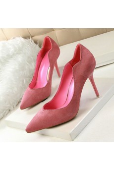 Cheap Pink Stiletto Heel Evening Shoes (Mid Heel)