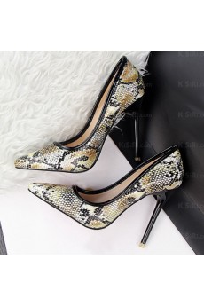 Women's Fashion Black Pointed Toe Stiletto Heel Evening Shoes (High Heel)
