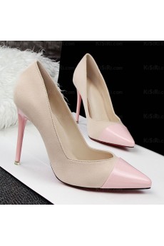 Ladies Discount Pink Stiletto Heel Prom Shoes (High Heel)