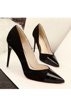 Cheap Black Stiletto Heel Prom Shoes (High Heel)