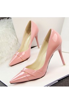 Ladies Fashion Pink Stiletto Heel Prom Shoes (Mid Heel)