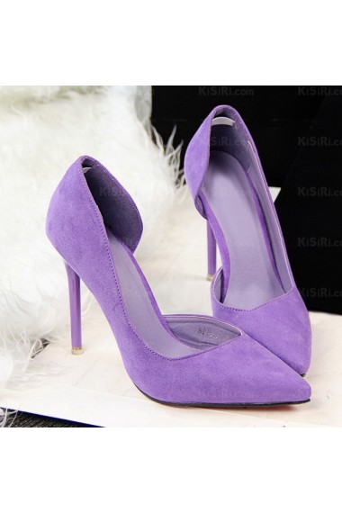 Ladies Discount Purple Stiletto Heel Prom Shoes (High Heel)