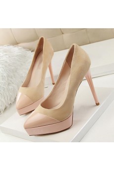 Best Light Pink Stiletto Heel Prom Shoes (High Heel)