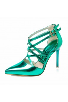 Discount Green Stiletto Heel Party Shoes (High Heel)