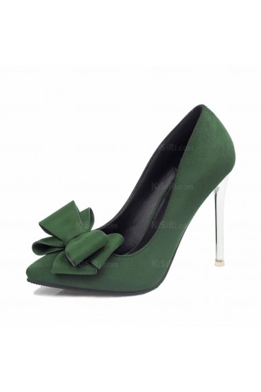 Best Green Stiletto Heel Party Shoes On Sale (High Heel)
