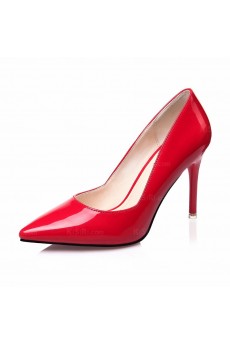 Fashion Dark Red Stiletto Heel Party Shoes for Sale (High Heel)