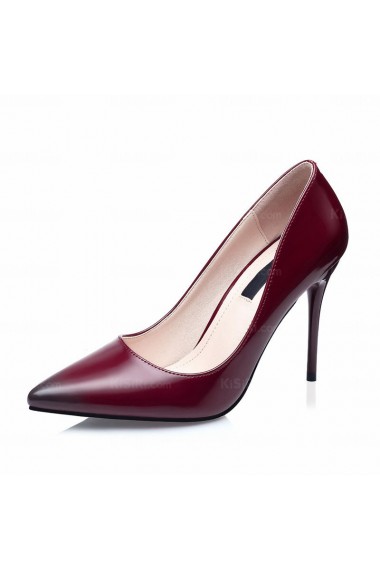 Best Wine Red Stiletto Heel Party Shoes (High Heel)