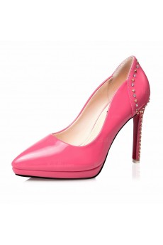 Rose Red Pointed Toe Stiletto Heel Prom Shoes for Sale (High Heel)