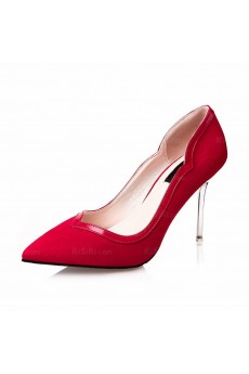 Ladies Best Red Pointed Toe Stiletto Heel Prom Shoes (High Heel)