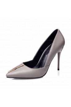 Best Discount Grey Stiletto Heel Party Shoes (High Heel)