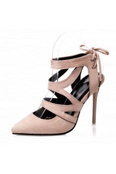 Apricot Color Pointed Toe Stiletto Heel Party Shoes for Sale (High Heel)