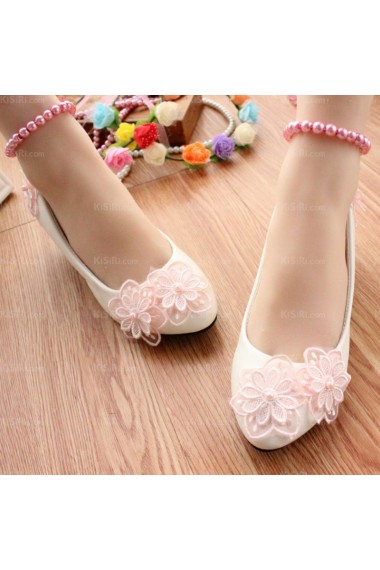 Lace Bridal Wedding Shoes with Pearl Sales Online