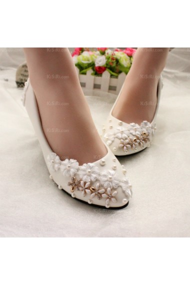 Best Wedding Bridal Shoes with Flower and Pearl