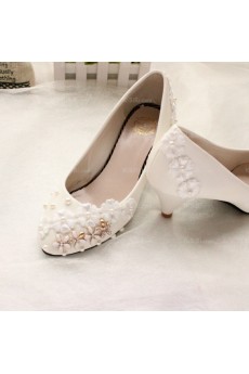 Best Wedding Bridal Shoes with Flower and Pearl