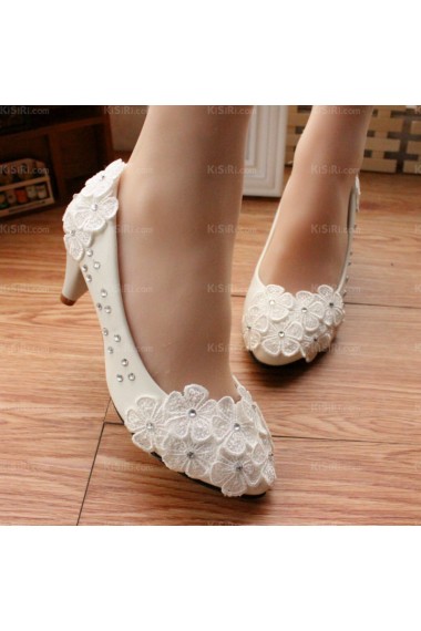 Elegant Wedding Bridal Shoes with Rhinestone