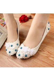 Fall Discount Wedding Bridal Shoes with Pearl