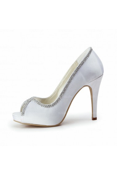 The Best Ivory White Wedding Bridal Shoes with Rhinestone