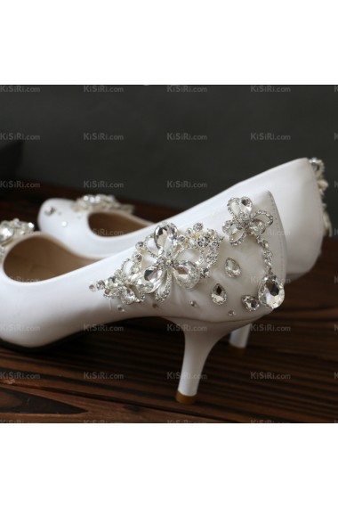 Best White Wedding Bridal Shoes with Rhinestone