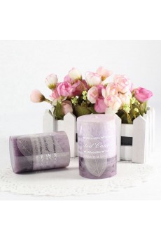 Discount Purple Color Cylindrical Candle Online