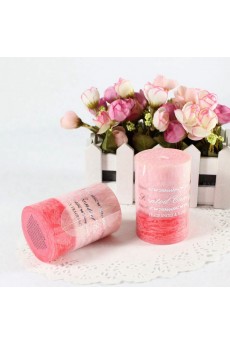 Cheap Pink Red Cylindrical Candle Online