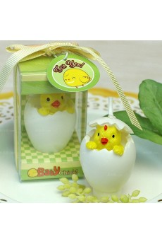 Personalized Baby Chick Candle