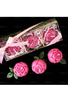 Best Pink Peony Flower Candle Online