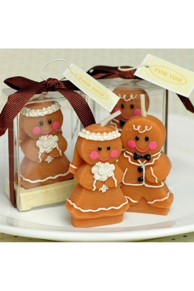 Gingerbread Man Candle Gift for Sale