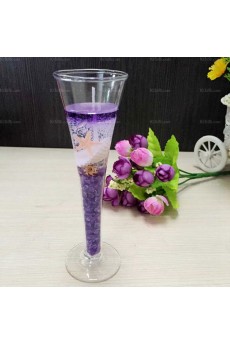 Personalized Light Incense Tall Glasses Jelly Candle 