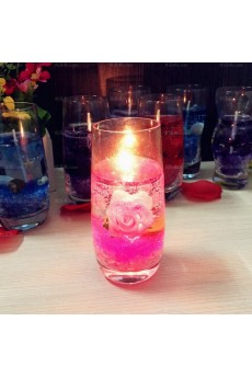 Cheap Blue Glass Cup Jelly Candles for Sale