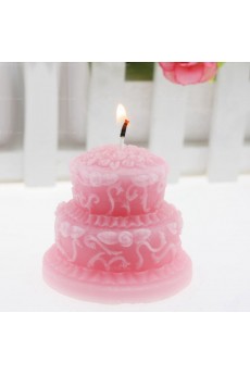  Pink Romantic Wedding Birthday Cake Candle