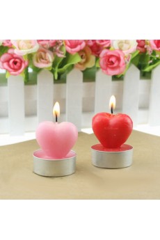 Personalized Romantic Wedding Birthday Heart-shaped Candles