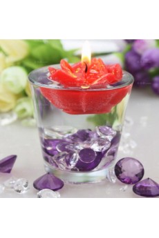 Personalized Floating Water Rose Flower Candle