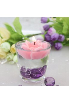 Personalized Floating Water Rose Flower Candle
