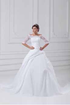 Taffeta Strapless Ball Gown