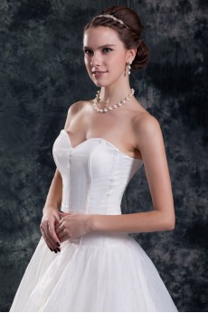 Organza Sweetheart A Line Gown