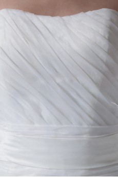 Organza Scoop A Line Gown