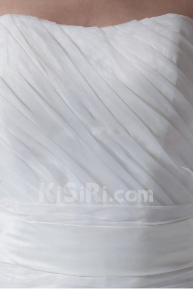 Organza Scoop A Line Gown
