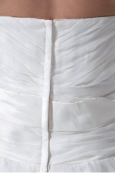Organza Scoop A Line Gown