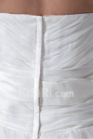 Organza Scoop A Line Gown