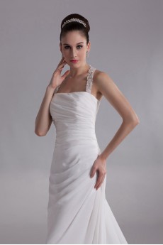 Chiffon Halter A Line Gown
