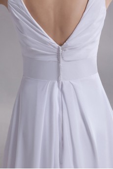 Chiffon V-Neck A Line Gown