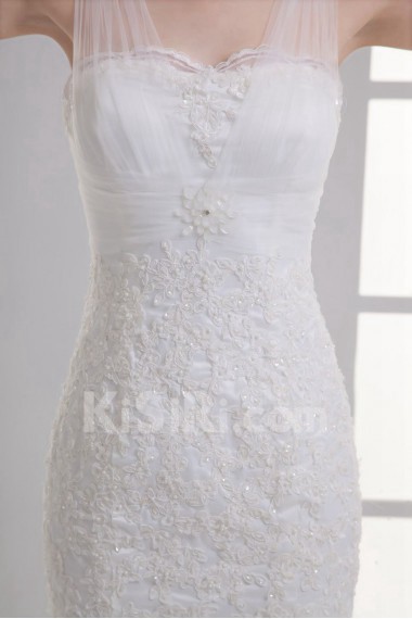 Mermaid Gown with Embroidery