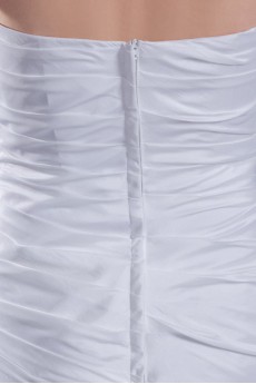 Taffeta Sweetheart Sheath Gown with Embroidery