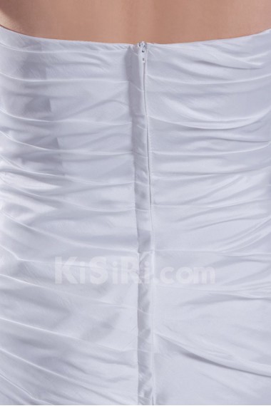 Taffeta Sweetheart Sheath Gown with Embroidery