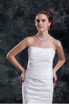 Taffeta Strapless Column Gown